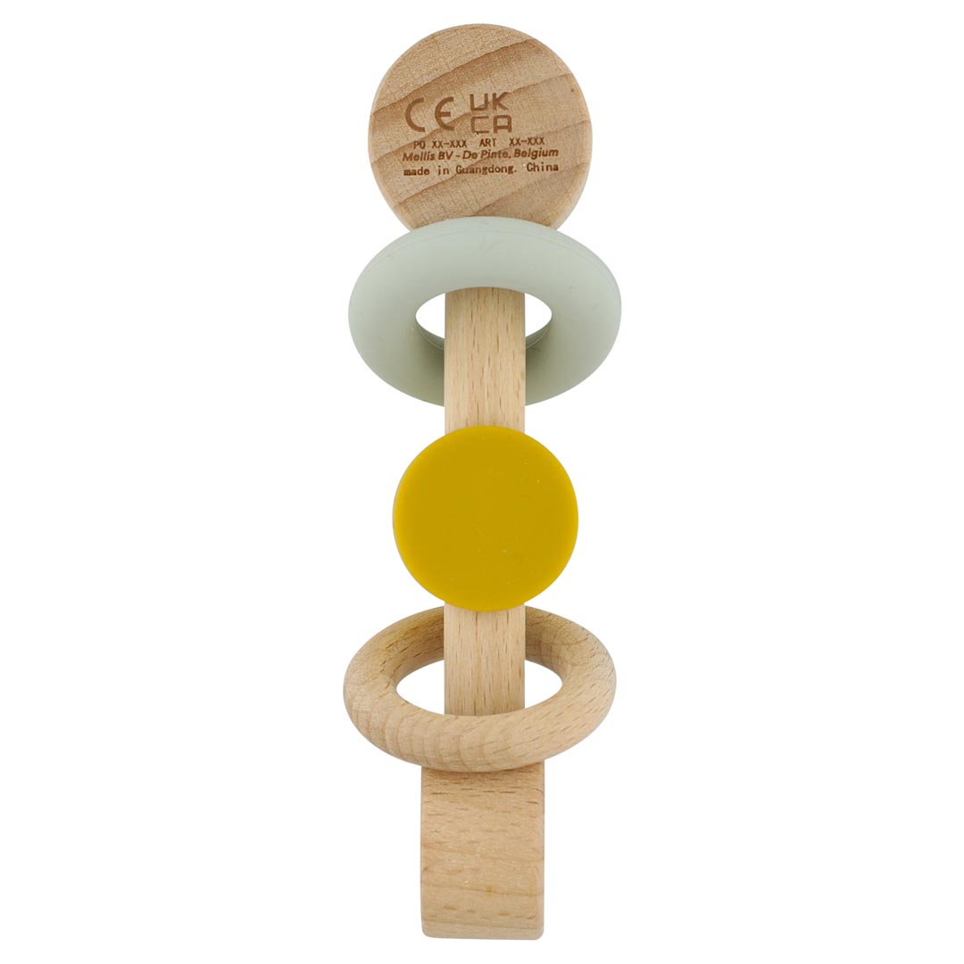 Rassel aus Holz und Silikon - Mr. Lion